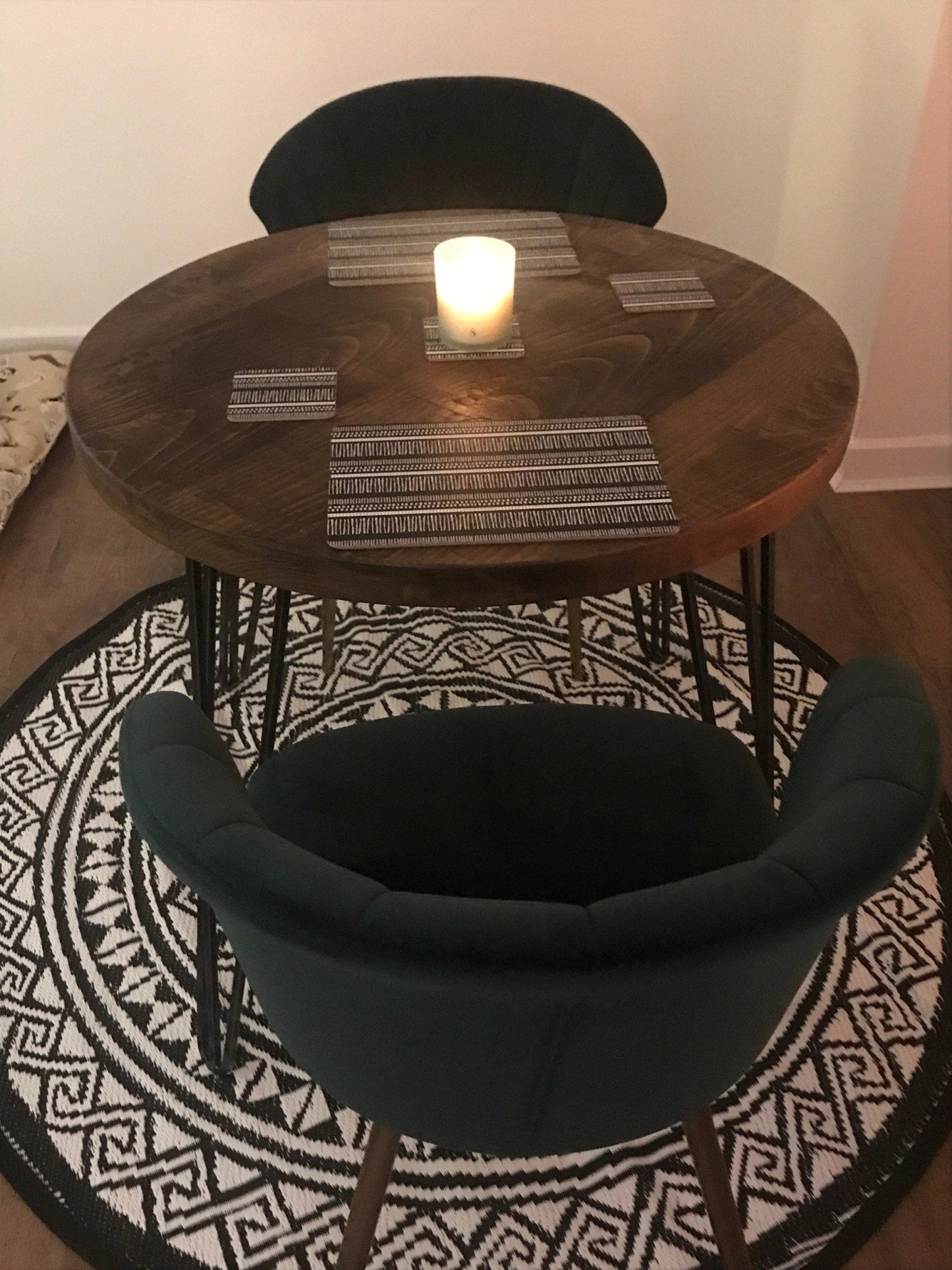 Round rustic dining table - featured in Vogue 2023 - The Grain Company Ltd