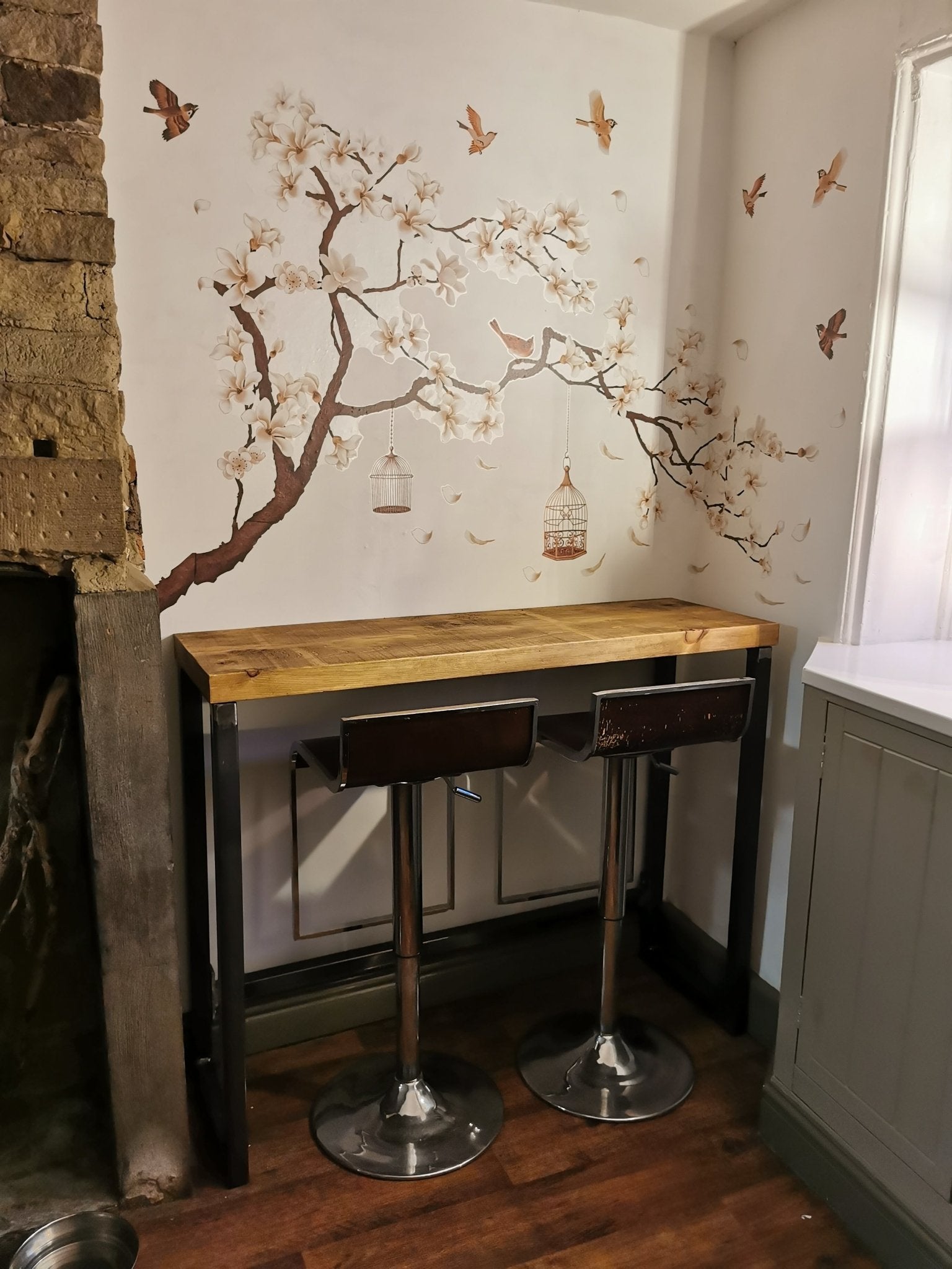 Rustic industrial breakfast bar - The Grain Company Ltd