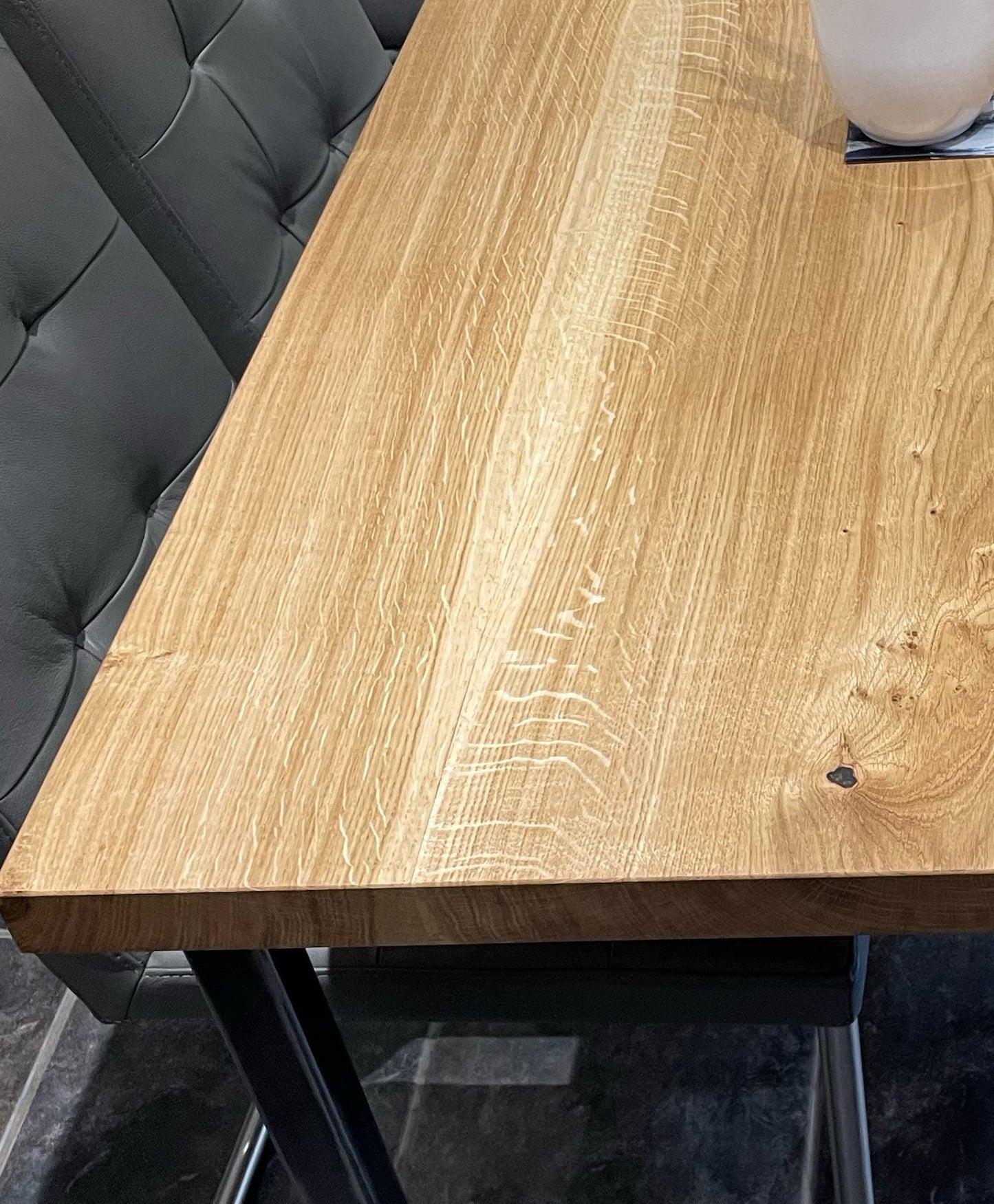 Solid oak 'THE CAMBRIDGE' dining table - The Grain Company Ltd