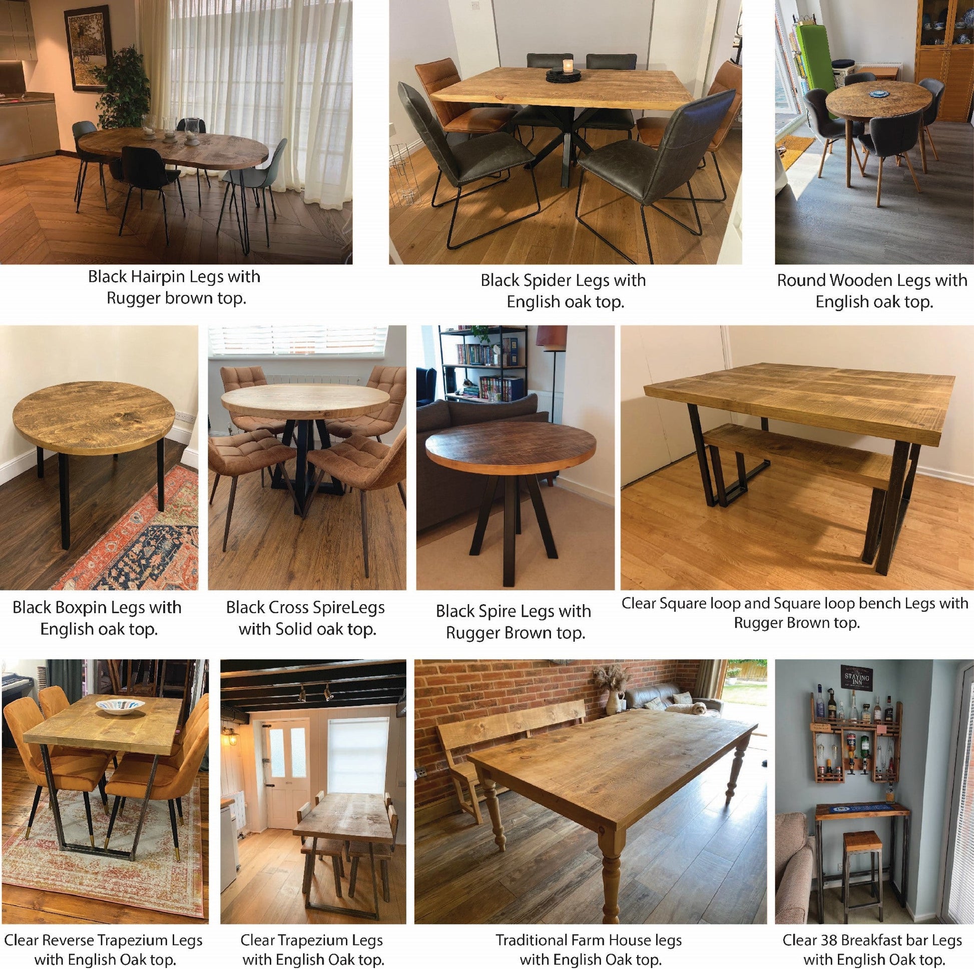 Extending oval rustic dining table - The Grain Company Ltd