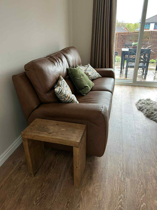 Extra Chunky rustic side table - The Grain Company Ltd