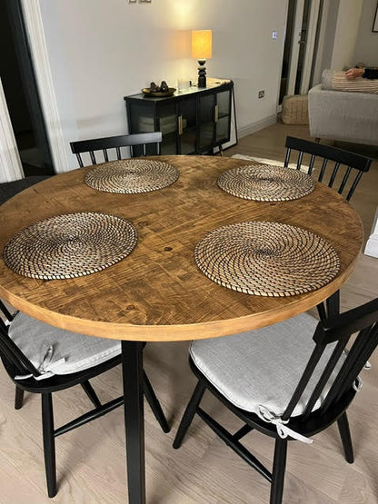 Large Round Rustic Dining Table - The Grain Company Ltd