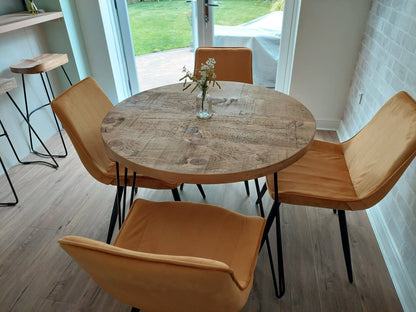 Large Round Rustic Dining Table - The Grain Company Ltd