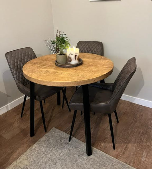 Round Rustic Dining Table - The Grain Company Ltd