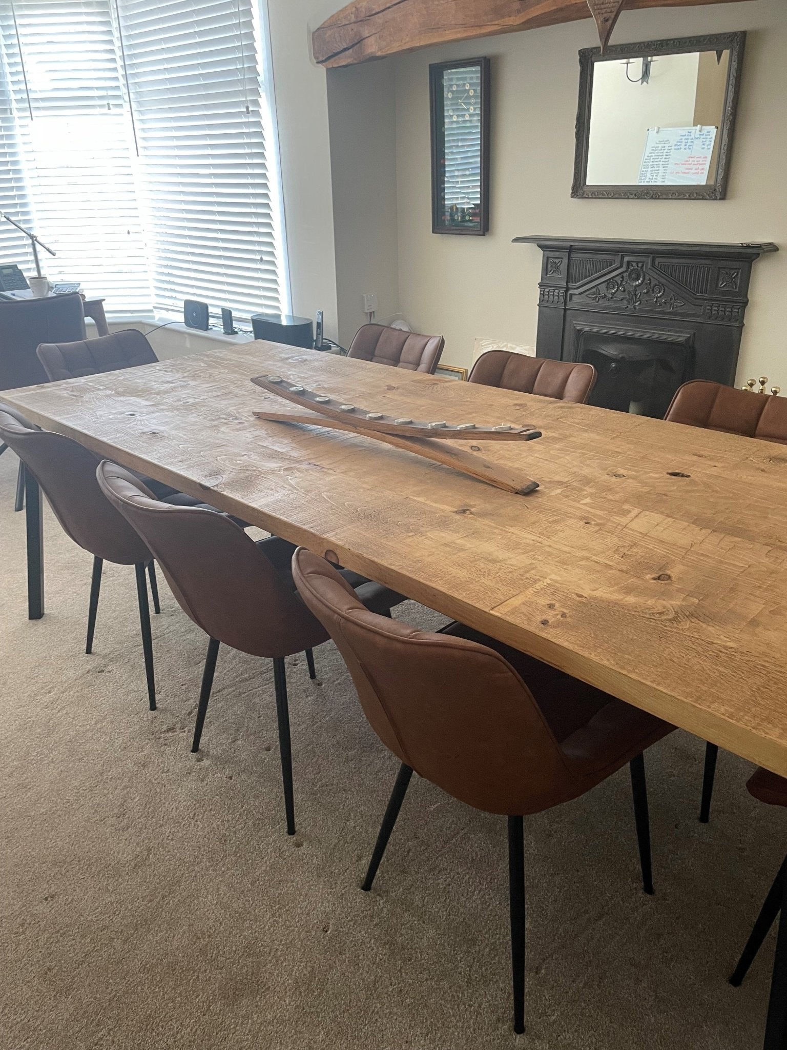 Rustic large dining table - The Grain Company Ltd