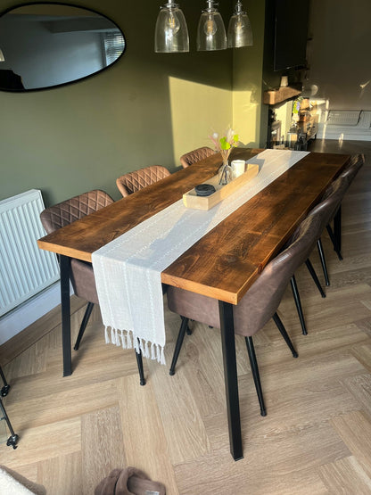 Rustic large dining table - The Grain Company Ltd