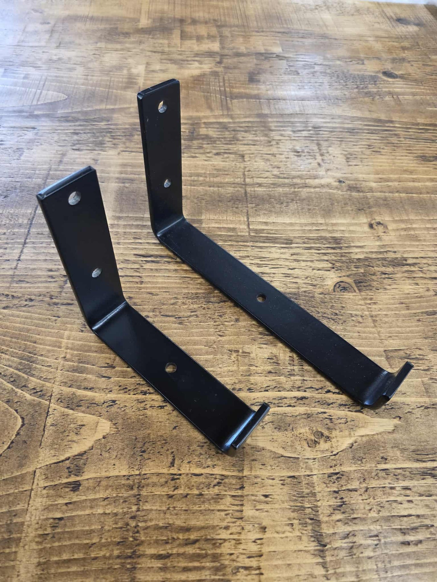 Rustic Wooden Shelf with U Shape Bracket - The Grain Company Ltd