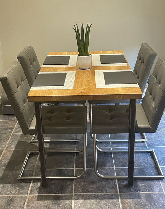 Solid oak 'THE CAMBRIDGE' dining table - The Grain Company Ltd