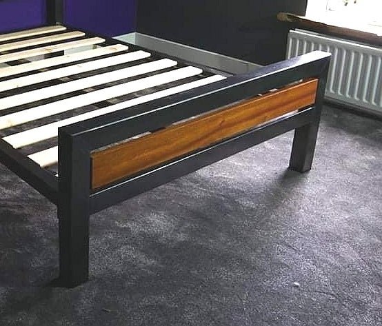 THE GROSVENOR Saplele & steel bed - The Grain Company Ltd